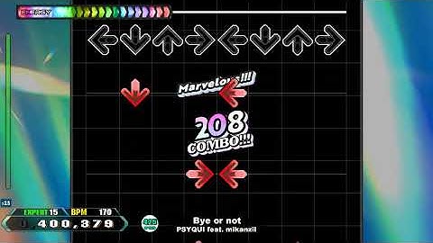 【DDR WORLD】 Bye or not / PSYQUI feat. Mikanzil [DOUBLE EXPERT] 譜面確認+Clap