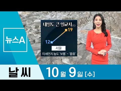 [날씨]내일도 큰 일교차…태풍 한반도 영향 적어져 | 뉴스A