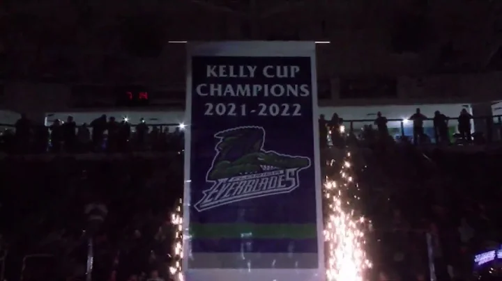 2022 Kelly Cup Banner Raising