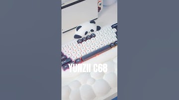 Yunzii C68 Panda Keyboard Unboxing #shorts #yunzii #keyboard #kawaii #cybercore