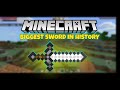 BIGGEST SWORD IN MINECRAFT HISTORY 🤩#minecraft #minecraftpe #american #gaming
