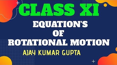 Proof of Equations of rotational motion.