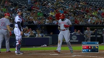 CIN@ATL: Bruce drives in Phillips on a single