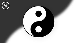 How to Draw Yin & Yang | Illustrator Tutorial