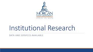 Institutional Research Data 101