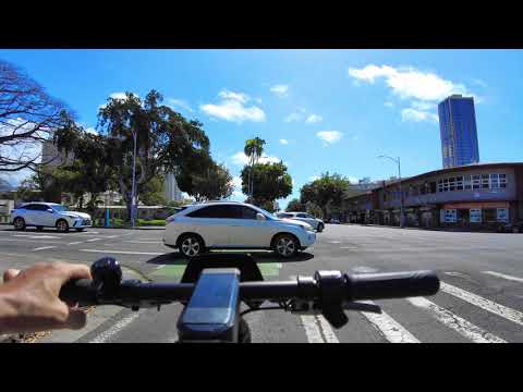 $800 Electric Kick Scooter Ride in Honolulu - Niu KQi3 Pro 350W motor @narox
