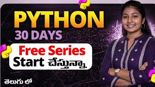 🚀 Python 30 Days Challenge – Day 1 | Python From Zero to Job Ready 🔥 | Telugu