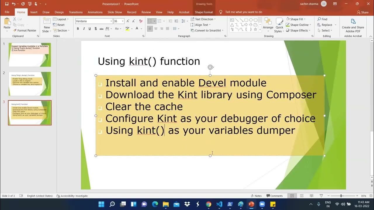 Inspect Variables Available in a Template for Drupal 8, Drupal 9 YouTube