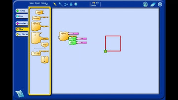TurtleArt: 3. How to draw a square using Repeat block