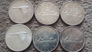 SILVER Canada One Dollar Coins VALUE + REVIEW 1963 1966 1967