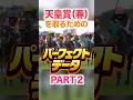 天皇賞（春） 【パーフェクトデータ】PART 2