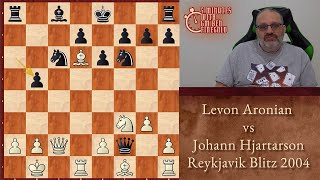 Thumbnail for Five Minutes with Ben: Levon Aronian vs Johann Hjartarson Reykjavik Blitz 2004