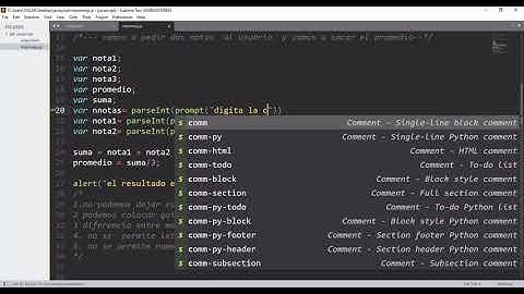 promedio de notas en javascript