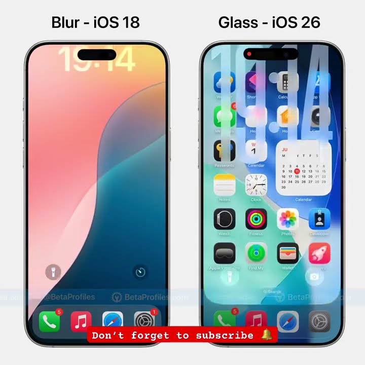 IOS 18 Vs IOS 26 🔥😱 #ios #newupdate #ios18tips #ios26 #ios18vsios26 # ...