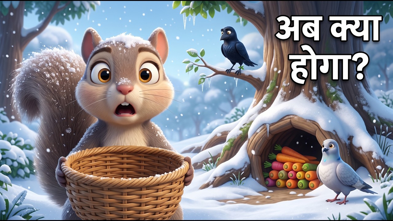 आनंदवन कहानी: लालची गिलहरी की सर्दी | आनंदवन Ep. 18 | हिंदी कार्टून