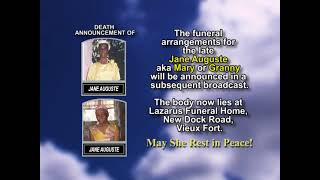 Jane Auguste ~ Short Obituary