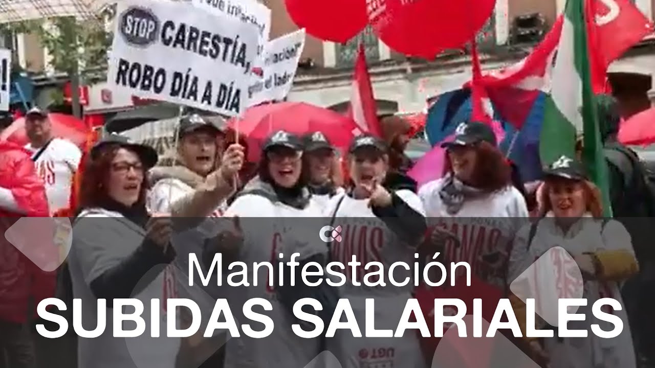 Miles de personas piden en la calle subidas salariales para garantizar ...