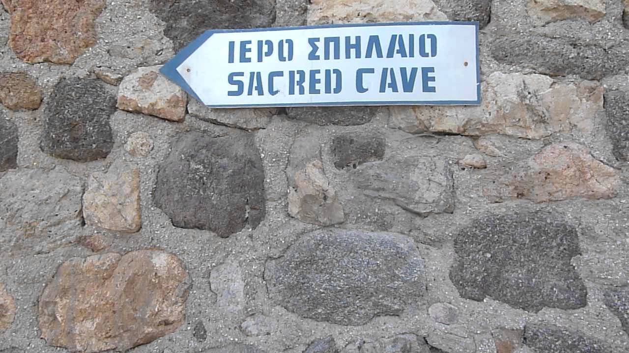 approaching a sacred cave on Patmos