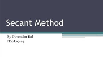 Secant Method