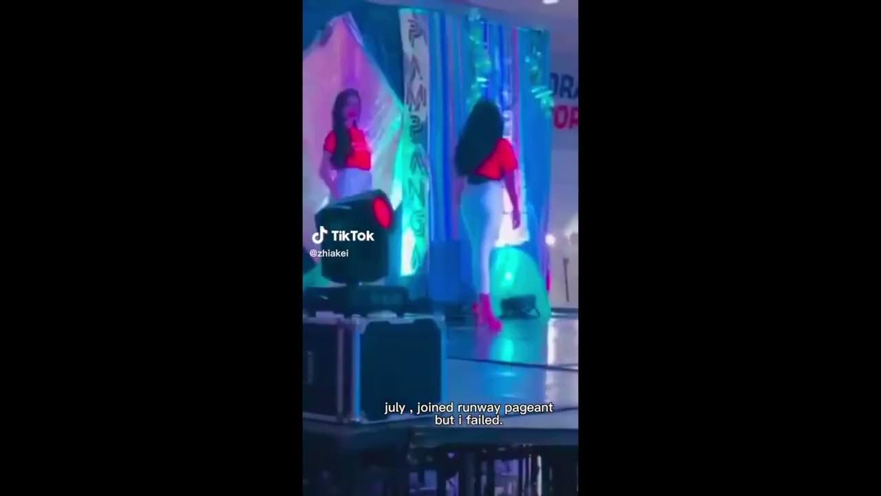 Sexy Girl TRIPS & FALLS in high heels during Modelo Pampanga Season 5