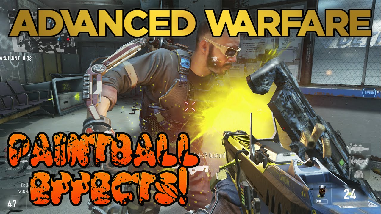 Advanced Warfare PAINTBALL EFFECTS Multiplayer Gameplay How To