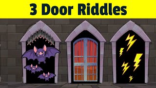 Riddles which Door is Safe | 3 Door Riddle Explained | There are 3 doors Riddle #DoorRiddles