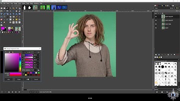 Gimp - Create a Matte with Layers