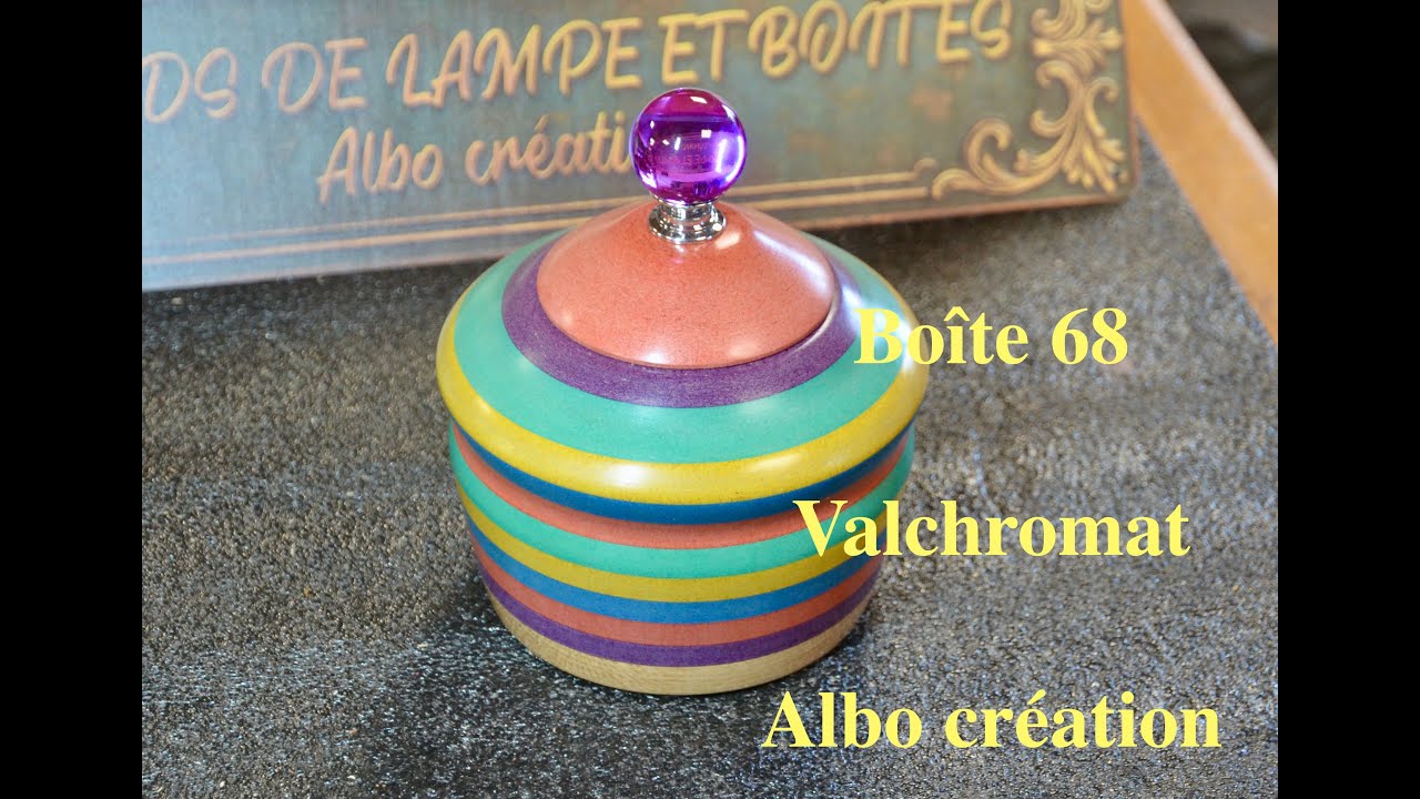 Création boîte en valchromat. 68