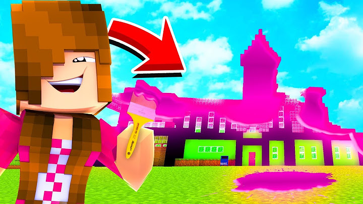 PINTEI A NOVA MANSÃO DA MULTIGIRLBR DE ROSA! (TROLLAGEM) - MINECRAFT