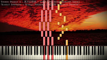 [Synthesia Piano] Touhou 4 - "Scarlet Symphony ~ Scarlet Phoneme"