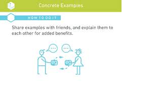 Effective Learning Strategies #1:  Concrete Examples