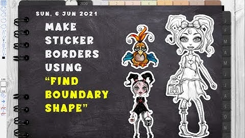Using ZoomNotes- Make Sticker Borders Using “Find Boundary Shape”