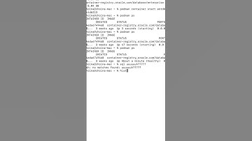 Hack for when you forget your Oracle database connection string when using Podman #database #sqlcl