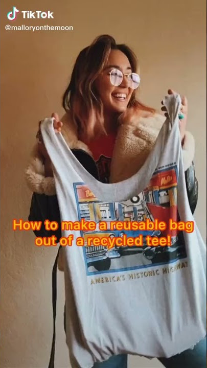 How to Make a Bag out of Your Old Dustbag & T-Shirt – POPSEWING®