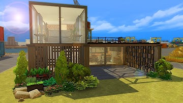 Shipping Container Home || The Sims 4 || Speed Build