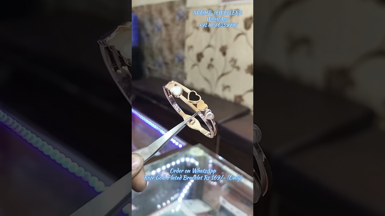 Rose Gold Plated Bracelet Rs 169/- (Only)