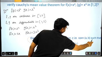 B-TECH|M1|cauchy Mean Value Theorem|EXAM IMPORTANT QUESTIONS|#btech #btechmaths #cauchy 