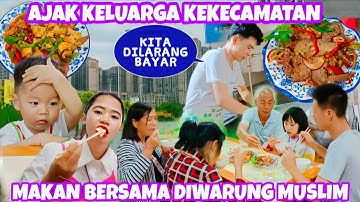 AJAK KELUARGA KE KECAMATAN MAKAN BERSAMA DIWARUNG MUSLIM,KITA MALAH DIKASIH MAKAN GRATIS?