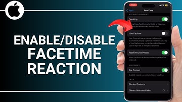 How to Enable/Disable FaceTime Reaction Effects in iOS 17 on iPhone and iPad?