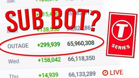 T-Series using Sub Bot on live stream