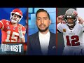 Brady's Bucs need to score in the 30s; Chiefs projected to win — Nick | NFL | FIRST THINGS FIRST