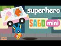 Саго Мини Супергерой | Кролик Джек спасает город | Sago Mini Superhero | Мультики игры для детей