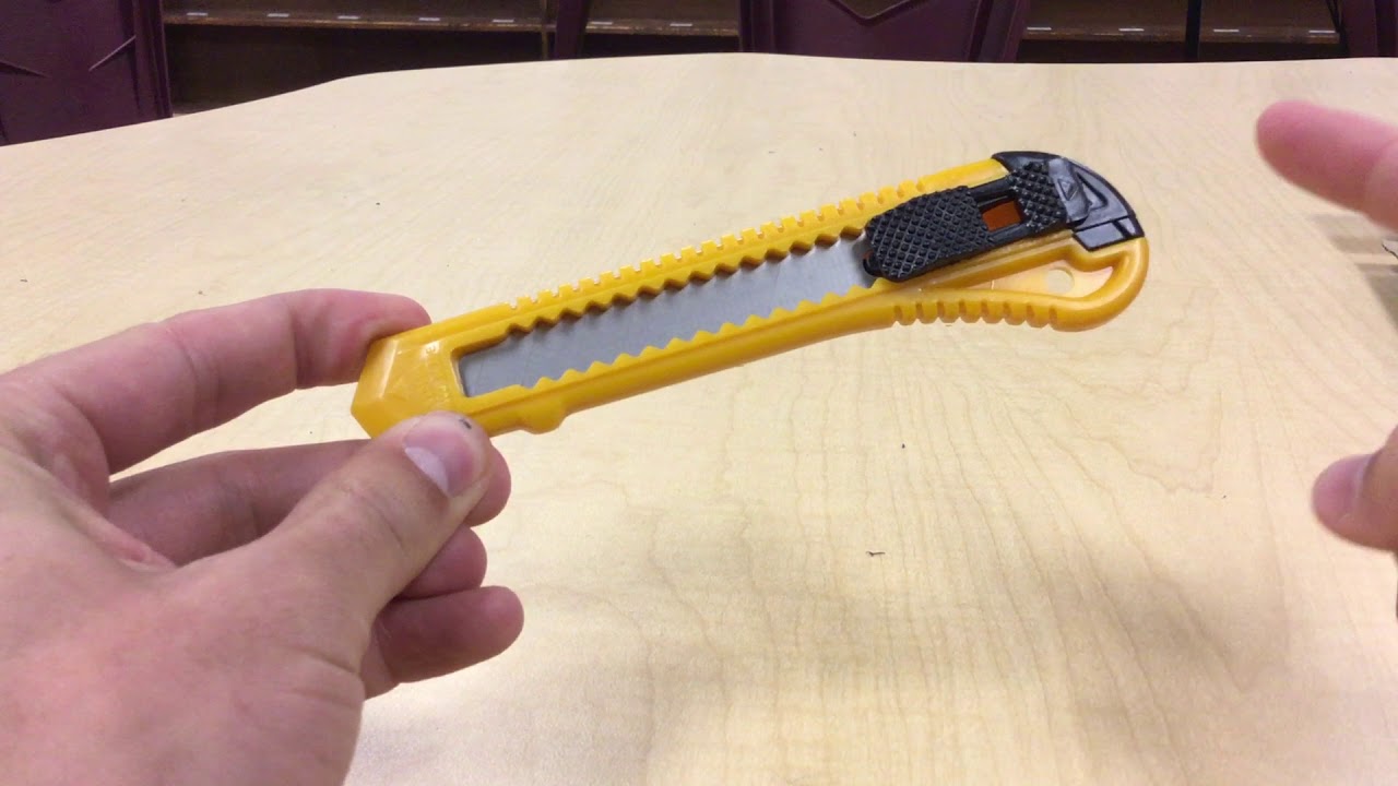 Utility Knife Safety Video YouTube