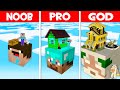 Minecraft NOOB vs PRO vs GOD: HEAD BLOCK HOUSE BUILD CHALLENGE! HEAD BLOCK SKYBLOCK! (Animation)