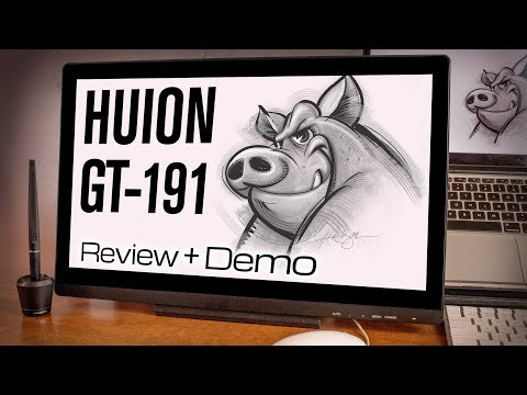 Huion GT-191 कामवास ड्रॉइंग टैबलेट...क्या यह अच्छा है? ईमानदार समीक्षा और डेमो