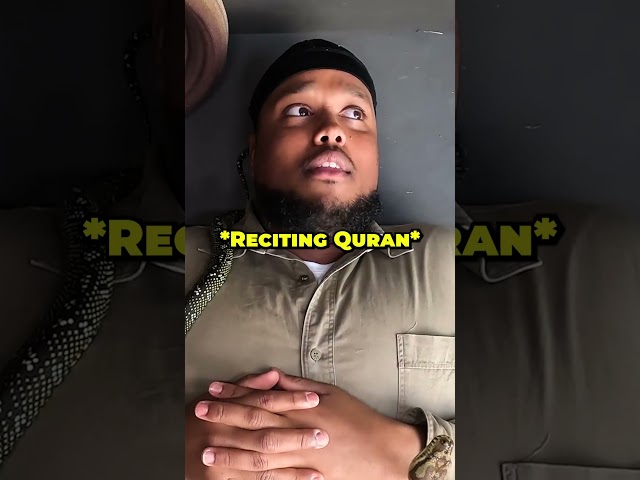 Chunkz beautiful voice reciting Quran 😍 class=