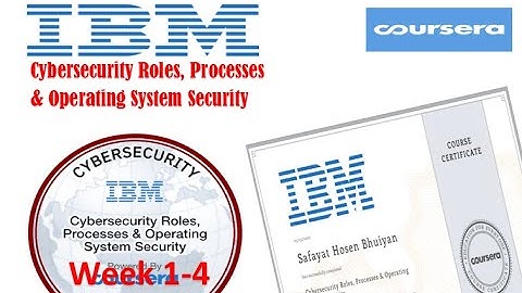 Cybersecurity Roles, Processes & Operating System Security | All Quiz | Coursera