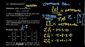 Orthogonal Sets