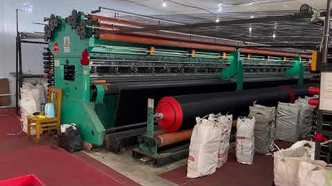 Sun shade net warp knitting machine