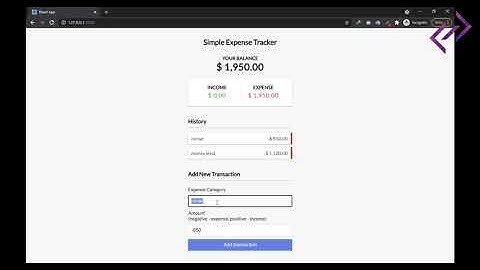 Simple Expense Tracker Application in ReactJS with Source Code - CodeAstro